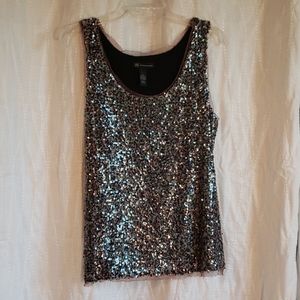 INC International Concepts Sequin Tank Top